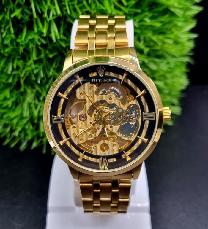 ROLEX-Inspired Skeleton Automatic Luxury Watch