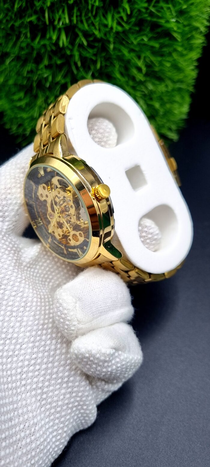 ROLEX-Inspired Skeleton Automatic Luxury Watch - Image 4