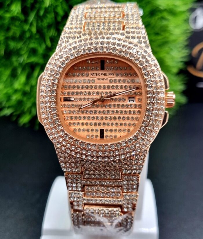 PATEK PHILLIPE-Inspired Iced Out Watch