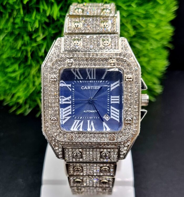 CARTIER-Inspired Iced Out Watch - Image 2