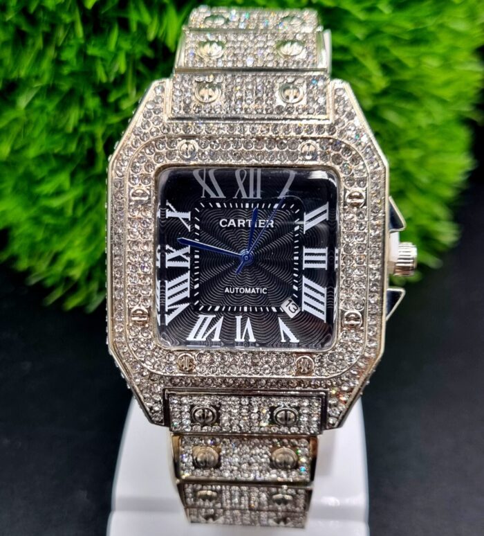 CARTIER-Inspired Iced Out Watch