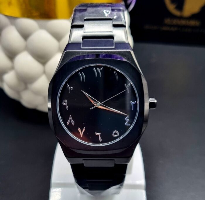 AURA Series Arabic Stainless Steel Wristwatch - Image 3