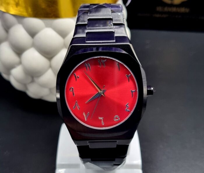 AURA Series Arabic Stainless Steel Wristwatch - Image 4