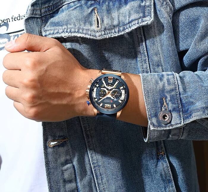 CURREN 8329 Chronograph Sports Watch - Image 2