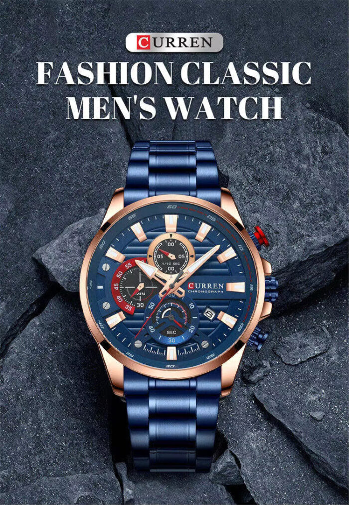CURREN 8415 Multi-Function Quartz Watch - Image 3