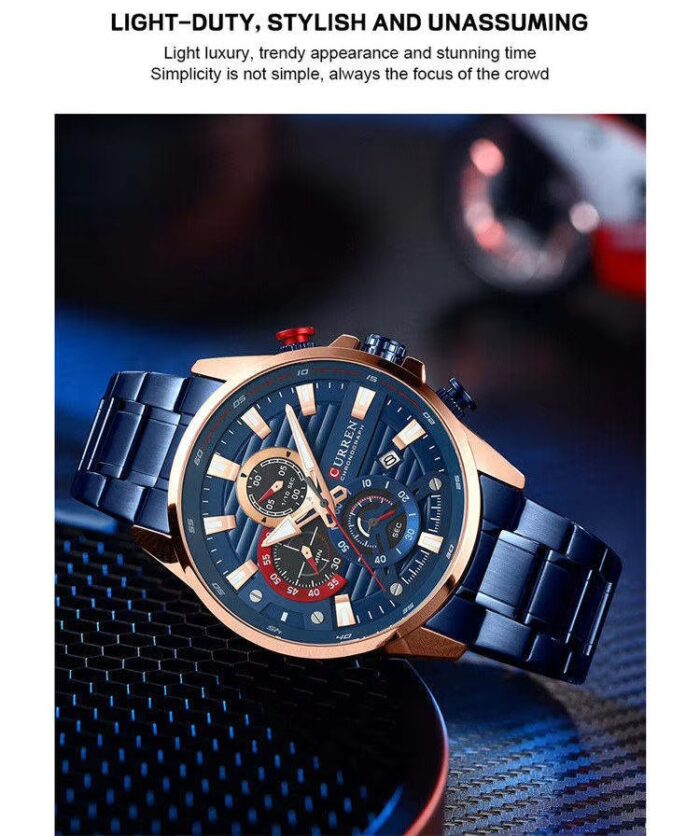CURREN 8415 Multi-Function Quartz Watch - Image 4