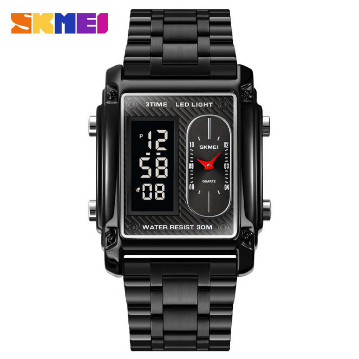 SKMEI 1652 Dual Time Chrono Watch - Image 2