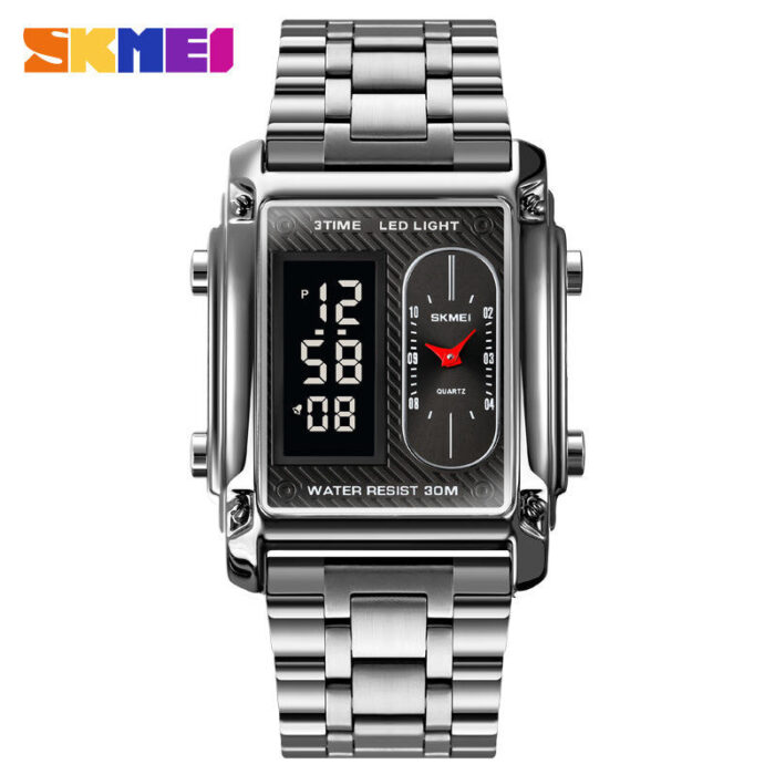 SKMEI 1652 Dual Time Chrono Watch - Image 3