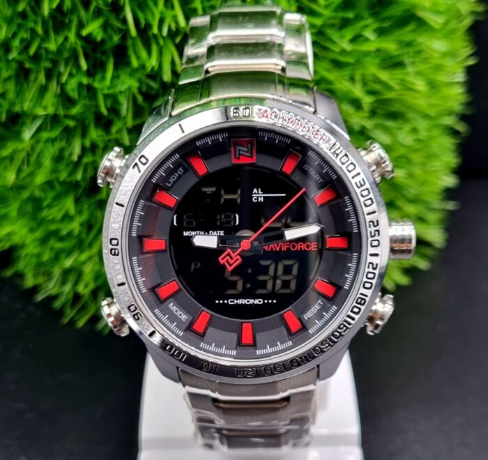 NAVIFORCE NF9181 | Men’s Dual Display Watch | Red Sport Dial