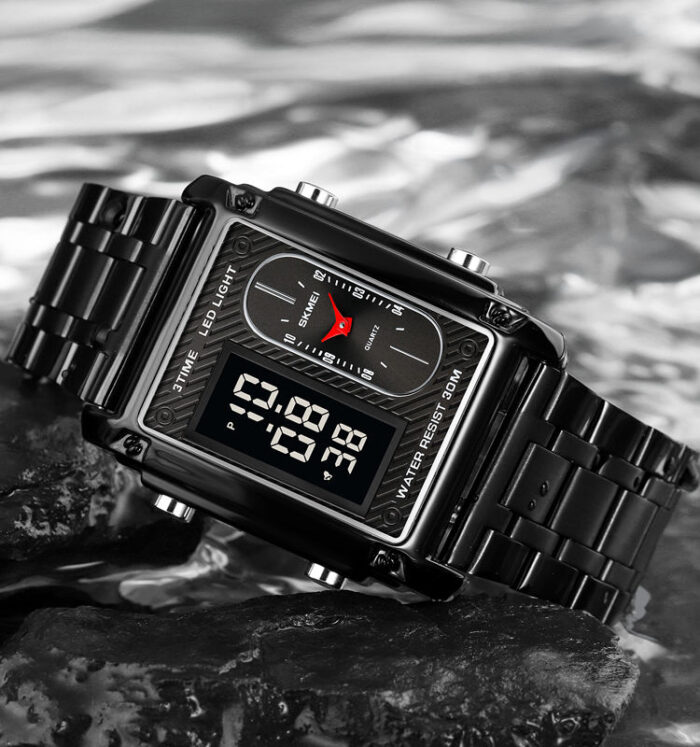 SKMEI 1652 Dual Time Chrono Watch - Image 5