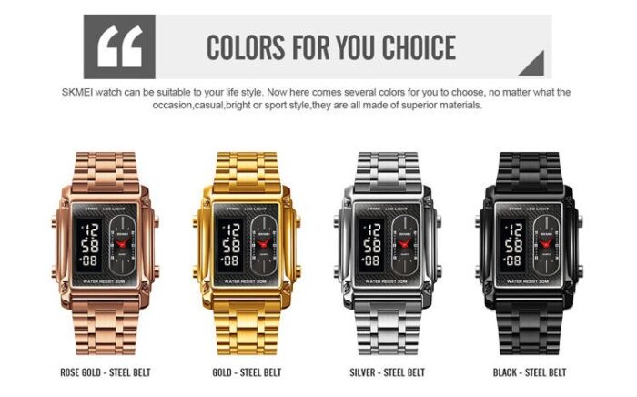 SKMEI 1652 Dual Time Chrono Watch - Image 6