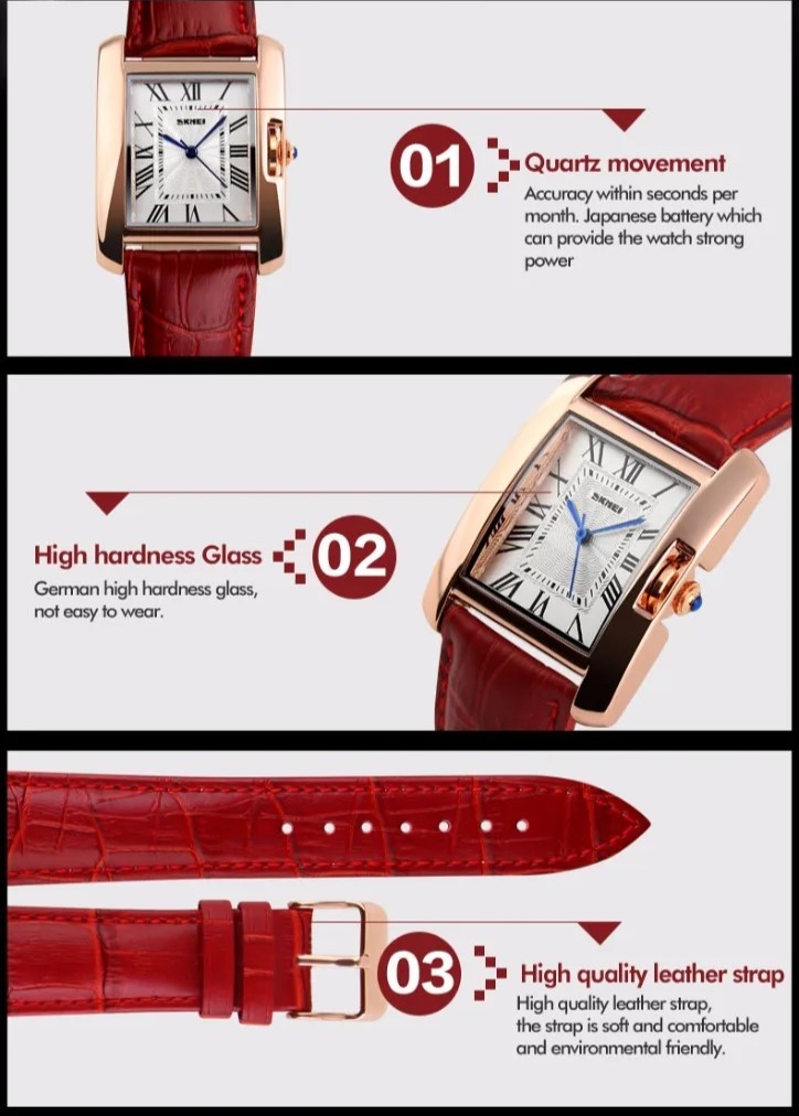 SKMEI 1085 Ladies Retro Leather Watch - Image 11