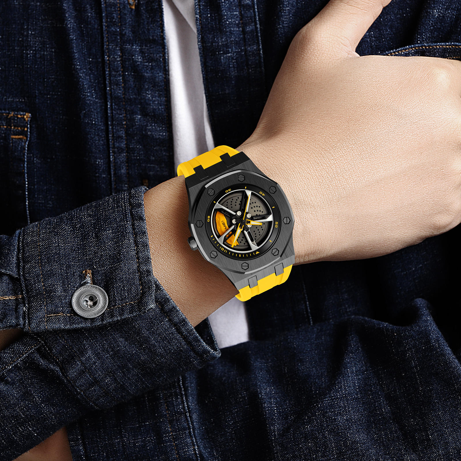 SKMEI 2359 Turbo Rotating Wheel Watch - Image 6