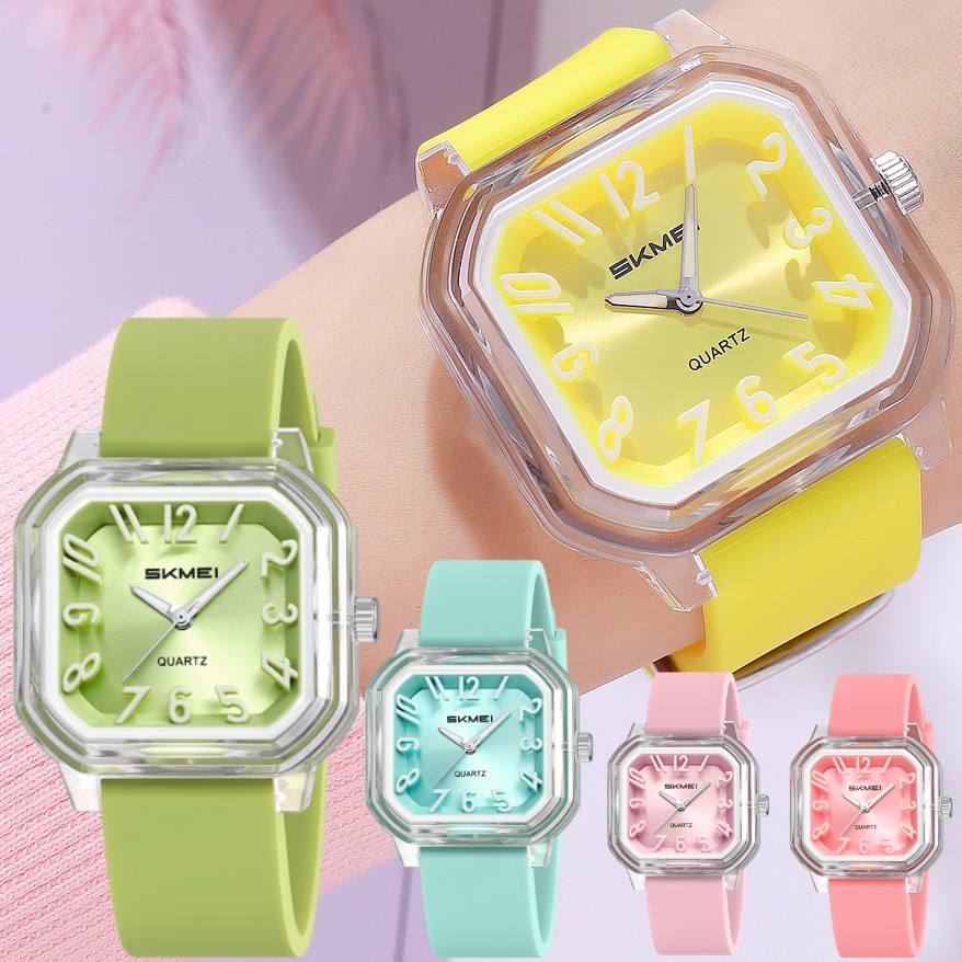 SKMEI 2484 Ladies Pastel Square-Case Watch