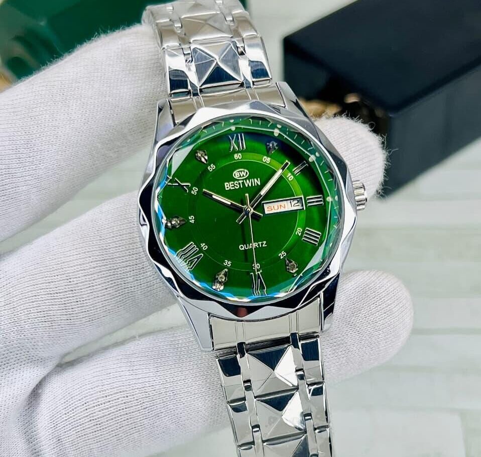 BESTWIN Diamond Cut Roman Dial Watch