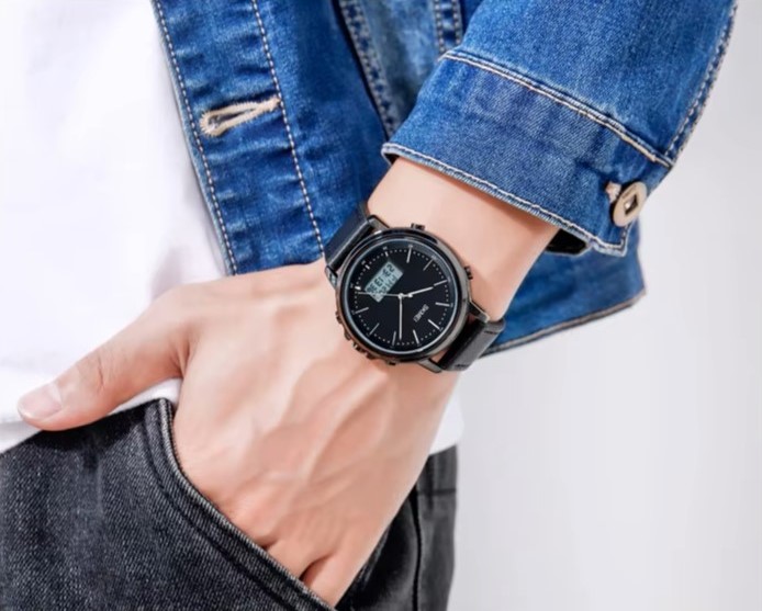 SKMEI 1652 Analog Digital Watch | Sleek Design | Leather Strap - Image 9