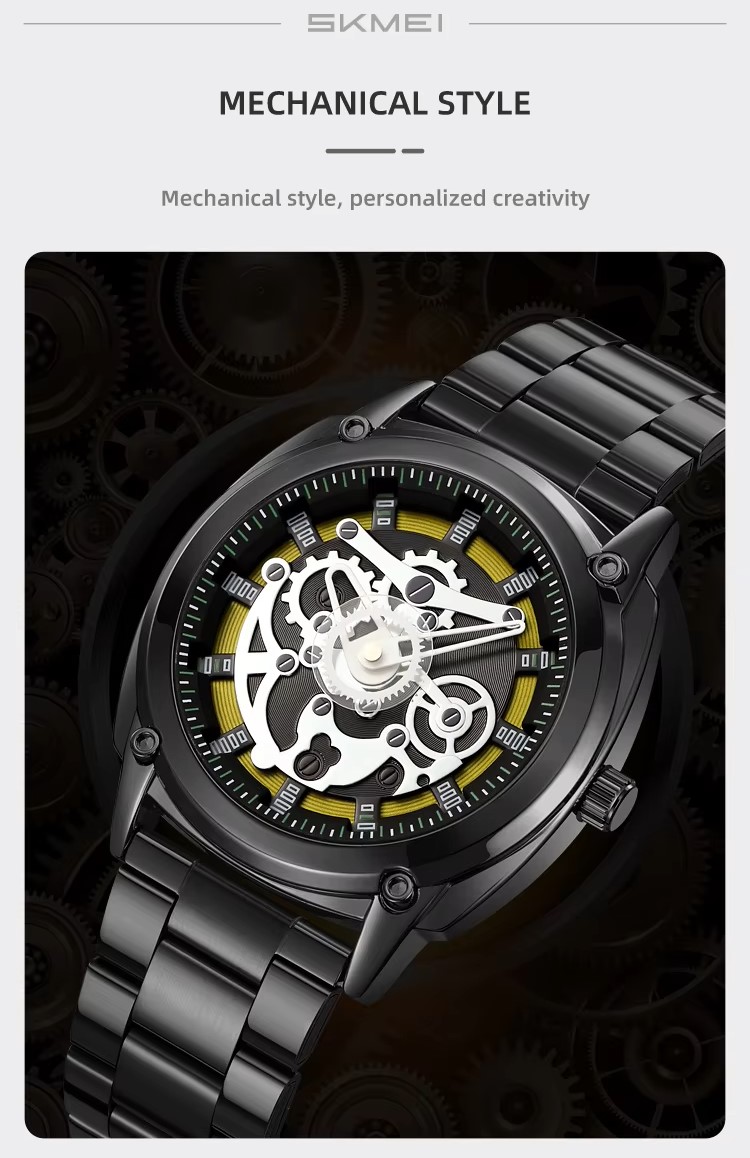 SKMEI 2293 Skeleton Dial Chrono Watch - Image 10